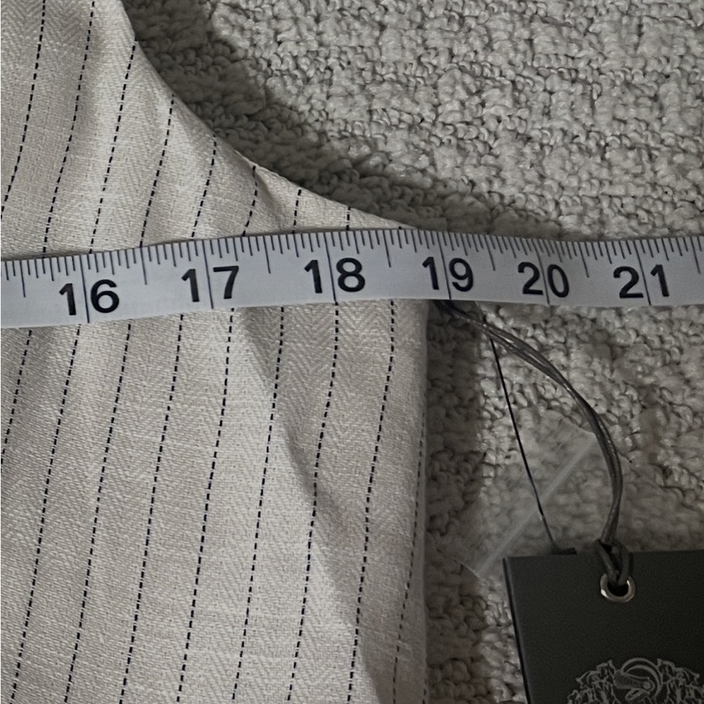 Vince Camuto Almond and black Pinstripe Vest - Picture 8 of 10